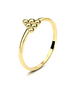 Gold Plated Silver Rings NSR-2877-GP